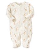 Kissy Kissy Sophie the Giraffe Print Footie - Ecru