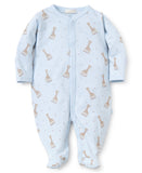 Kissy Kissy Sophie the Giraffe Print Footie - Blue