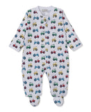 Kissy Kissy Trusty Tractors Zip Footie