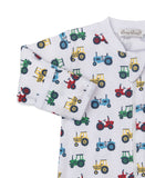 Kissy Kissy Trusty Tractors Zip Footie