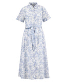 Barbour Wisteria Midi Dress - Ink Blue Print