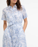 Barbour Wisteria Midi Dress - Ink Blue Print