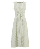 Barbour Inez Midi Dress - Spearmint Stripe
