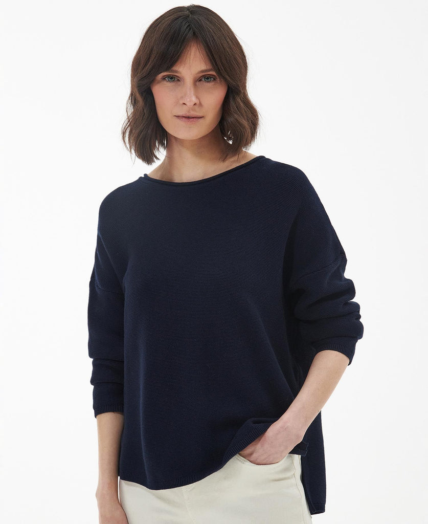 Barbour Women's Marine Knitted Jumper - Classic Navy