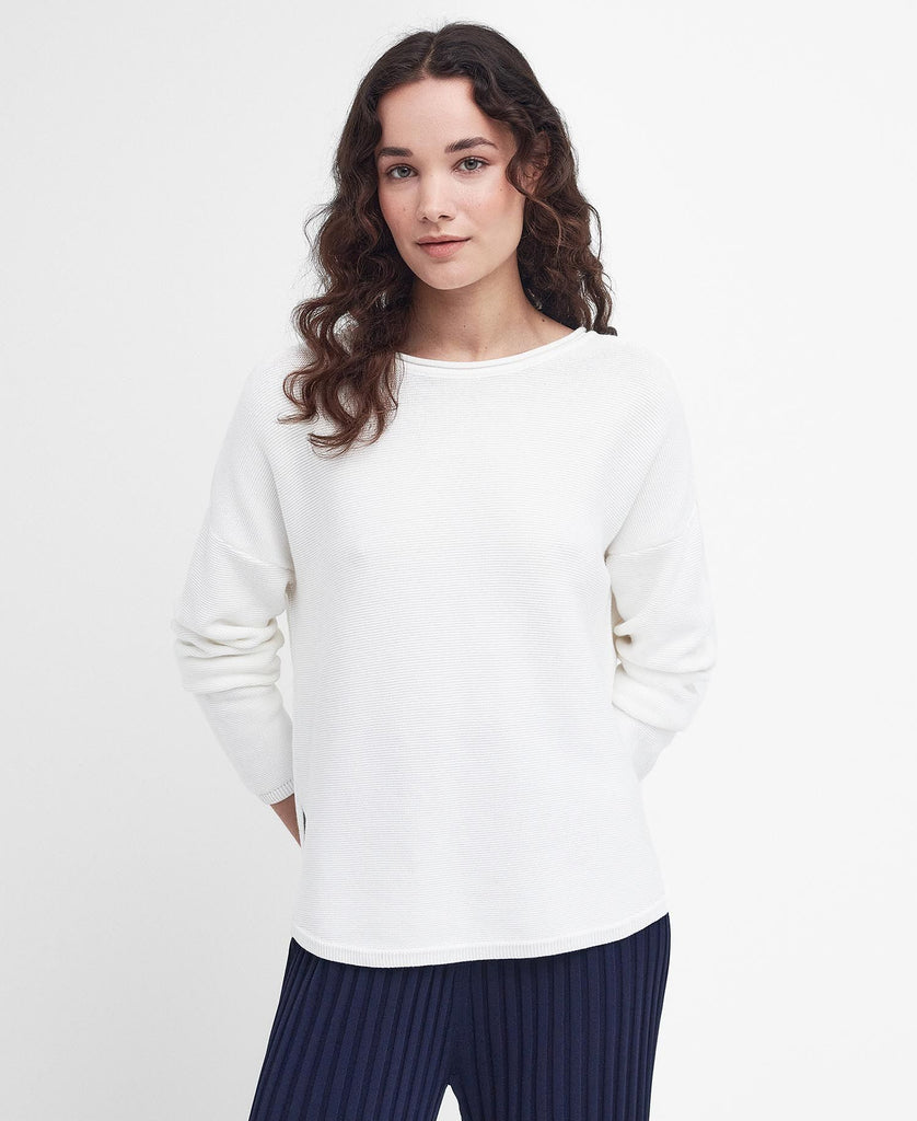 Barbour Women's Marine Knitted Jumper - Cloud