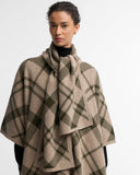 Barbour Vienna Tartan Wool-Blend Cape - Warm Trench Multi (One Size)