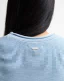 Barbour Fawley Cotton Crew Neck Knit Jumper - Celestial Blue