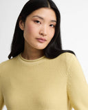 Barbour Fawley Cotton Crew Neck Knit - Soured Citrus