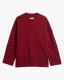Barbour Gaia Crew Neck Jumper - Cranberry Red