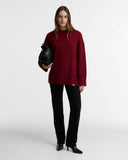 Barbour Gaia Crew Neck Jumper - Cranberry Red