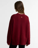 Barbour Gaia Crew Neck Jumper - Cranberry Red