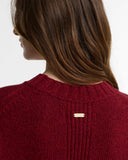 Barbour Gaia Crew Neck Jumper - Cranberry Red