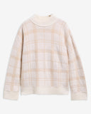 Barbour Women's Delilah Tartan Wool Jumper - Cloud Multi