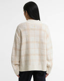 Barbour Women's Delilah Tartan Wool Jumper - Cloud Multi