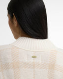 Barbour Women's Delilah Tartan Wool Jumper - Cloud Multi