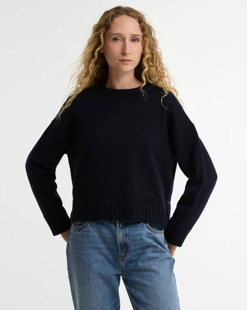 Barbour Women's Harling Crew Neck Jumper - Navy