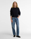 Barbour Women's Harling Crew Neck Jumper - Navy