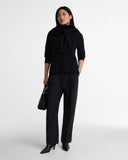 Barbour Women's Ambleside Cable-Knit Rollneck Jumper - Navy