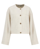 Barbour Women's Gabby Collarless Overshirt - Mist