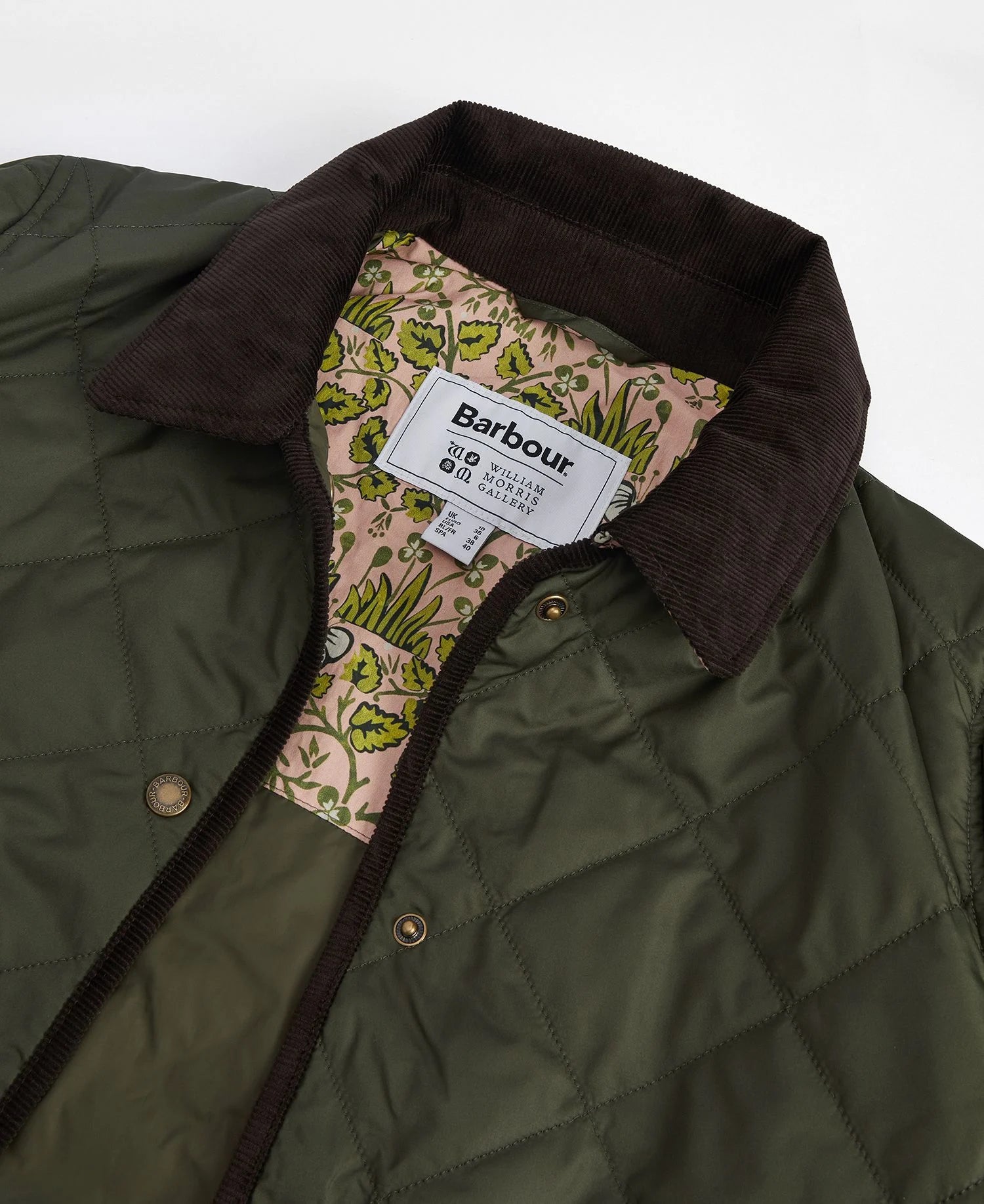 Barbour x William Morris Gallery Women's Isabella Quilted Jacket Barbour x William Morris Gallery Women's Isabella Quilted Jacket
