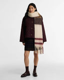 Barbour Isla Tartan Boucle Scarf - Ecru Muted Tartan