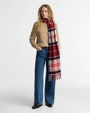 Barbour Deanna Tartan Scarf - Light Cardinal Tartan