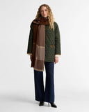 Barbour Melody Check Scarf - Brown/Taupe Check