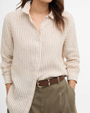 Barbour Women's Marine Relaxed Long-Sleeved Shirt - Hessian Stripe