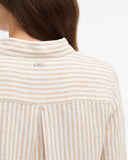 Barbour Women's Marine Relaxed Long-Sleeved Shirt - Hessian Stripe