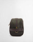 Barbour Waxed Washbag - Olive/Beacon