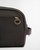 Barbour Waxed Washbag - Olive/Beacon