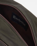 Barbour Waxed Washbag - Olive/Beacon