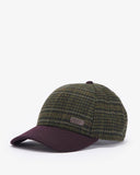 Barbour Clyde Sports Cap - Brown Olive Plaid