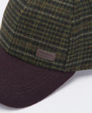 Barbour Clyde Sports Cap - Brown Olive Plaid
