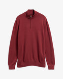 Barbour Men's Cotton Quarter-Zip Jumper - Russet