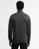 Barbour Men's Cotton Quarter-Zip Jumper - Charcoal
