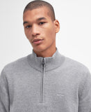 Barbour Men's Cotton Half Zip - Grey Marl