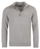 Barbour Men's Cotton Half Zip - Grey Marl