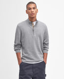 Barbour Men's Cotton Half Zip - Grey Marl