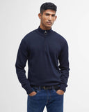 Barbour Men's Cotton Quarter-Zip Jumper - Navy