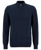 Barbour Men's Cotton Quarter-Zip Jumper - Navy