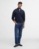 Barbour Men's Cotton Quarter-Zip Jumper - Navy