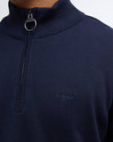 Barbour Men's Cotton Quarter-Zip Jumper - Navy