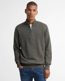 Barbour Men's Cotton Quarter-Zip Jumper - Olive Marl