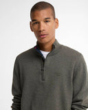 Barbour Men's Cotton Quarter-Zip Jumper - Olive Marl