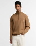 Barbour Men's Cotton Quarter-Zip Jumper - Sandstone