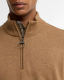 Barbour Men's Cotton Quarter-Zip Jumper - Sandstone