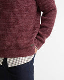 Barbour Men's Horseford Crew Neck Jumper - Mauve