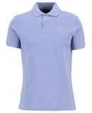 Barbour Tartan Pique Polo Shirt - Sky Marl/Dress Tartan