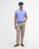 Barbour Tartan Pique Polo Shirt - Sky Marl/Dress Tartan